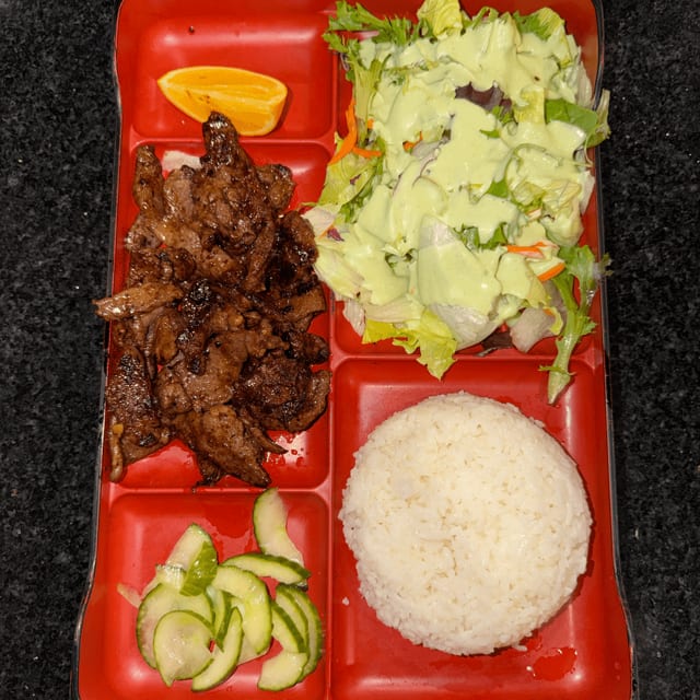 Pork Teriyaki Bento Box.