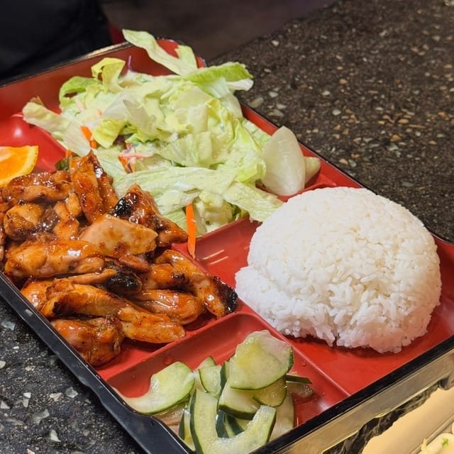 Honey Chicken Bento Box.